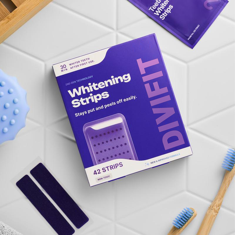 DIVIFIT™ Purple Teeth Whitening Strips - 7/21 WHITENING SESSIONS
